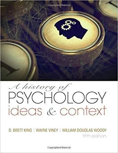 A History Of Psychology Ideas &amp; Context 5Th Edition