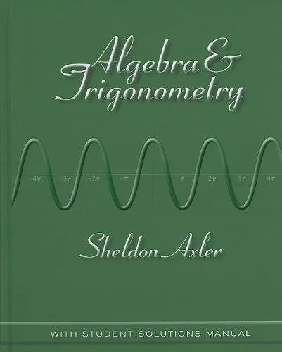 Algebra And Trigonometry - 9780470470824