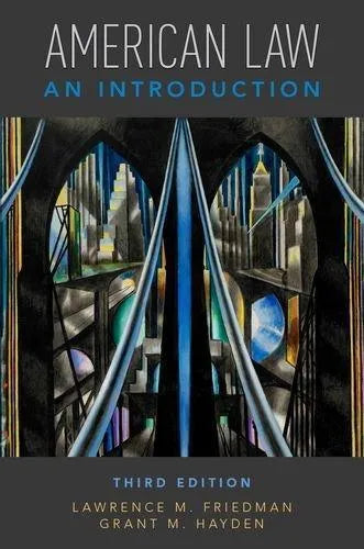 American Law An Introduction 3Rd Edition