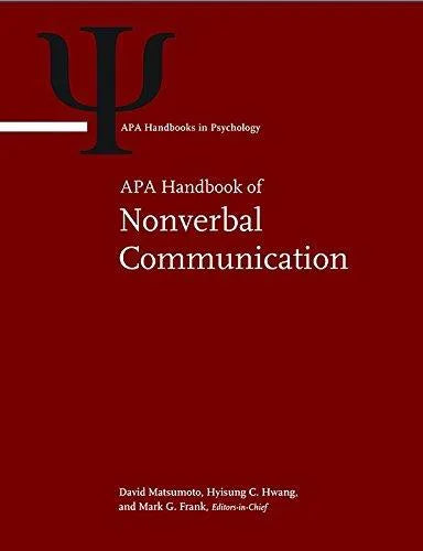 Apa Handbook Of Nonverbal Communication