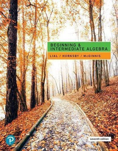 Beginning And Intermediate Algebra 7Th Edition