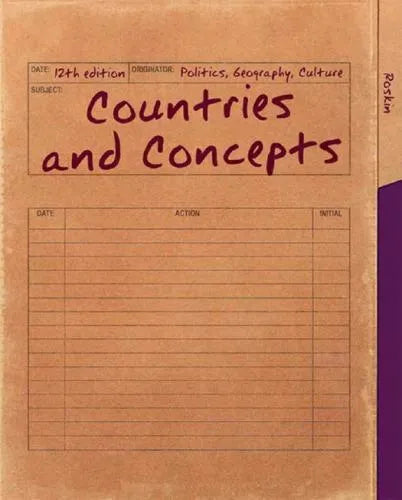 Countries And Concepts Politics Geography Culture 12Th Edition