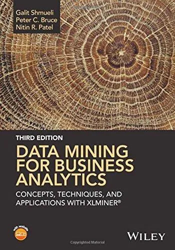 Data Mining For Business Analytics Concepts Techniques And Applications With Xlminer