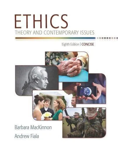 Ethics Theory And Contemporary Issues Concise 8Th Edition