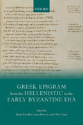 Greek Epigram From The Hellenistic To The Early