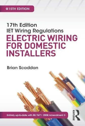 Iet Wiring Regulations Electric Wiring For Domestic Installers 15Th Edition Ed 15Th Edition
