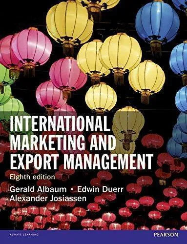 International Marketing Export Management 8Th Edition