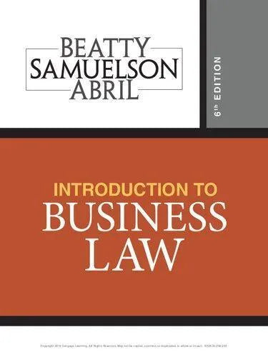 Introduction To Business Law 6Th Edition