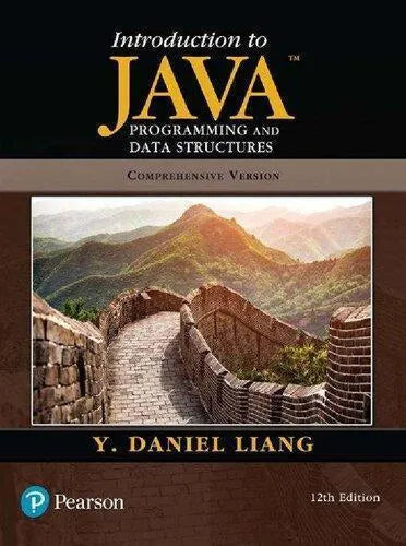 Introduction To Java Programming And Data Structures Comprehensive Version 12Th Edition
