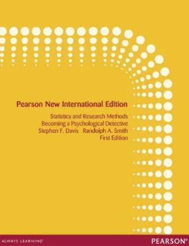 Introduction To Statistics And Research Methods Becoming A Psychological Detective