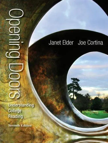Opening Doors Understanding College Reading 7Th Edition