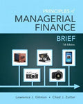Principles Of Managerial Finance Brief 7Th Edition