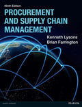 Procurement And Supply Chain Management 9Th Edition