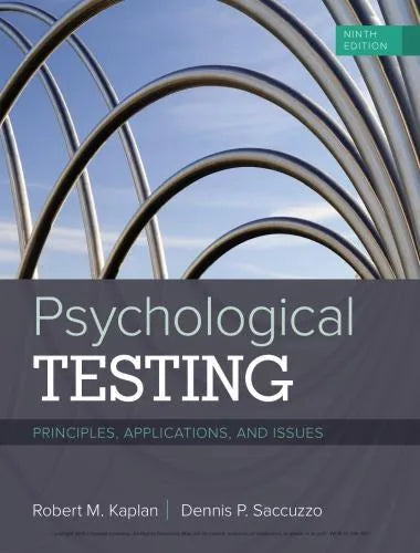 Psychological Testing Principles Applications And Issues 9Th Edition
