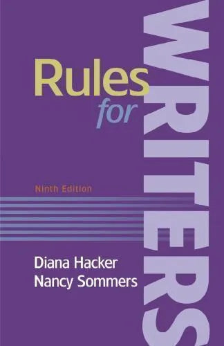 Rules For Writers With Writing About Literature 9Th Edition