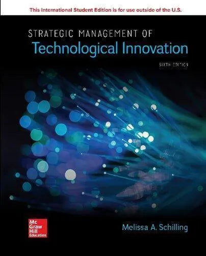 Strategic Management Of Technological Innovation - 9781260565799